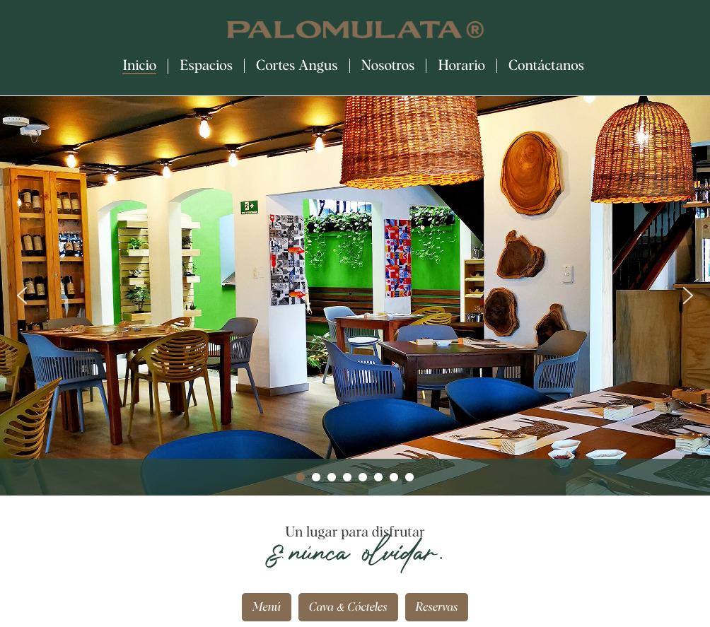 Restaurante Palomulata - Inicio